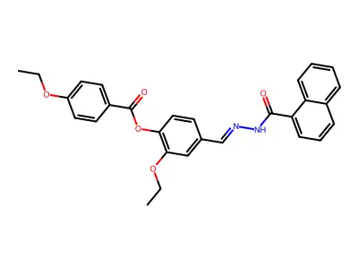 2-Ethoxy-4-(2-(1-naphthoyl)carbohydrazonoyl)phenyl 4-ethoxybenzoate structure