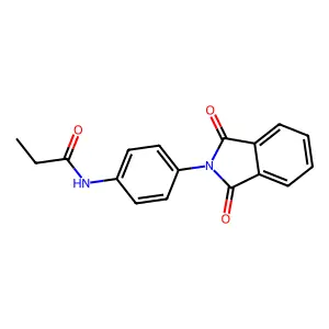 N-[4-(1,3-dioxoisoindol-2-yl)phenyl]propanamide structure