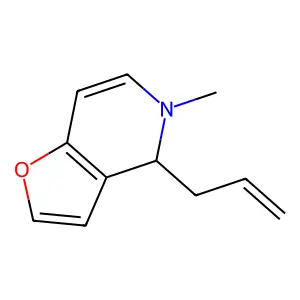 Furo(3,2-c)pyridine, 4,5-dihydro-5-methyl-4-(2-propenyl)- structure