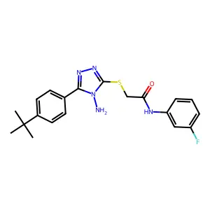 C20H22FN5OS structure