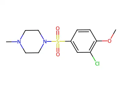 1-[(3-Chloro-4-methoxyphenyl)sulfonyl]-4-methylpiperazine structure