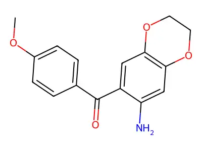 (7-Amino-2,3-dihydro-1,4-benzodioxin-6-yl)(4-methoxyphenyl)methanone structure