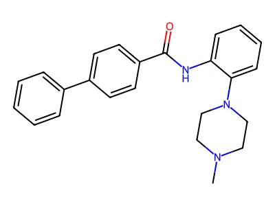 N-[2-(4-methylpiperazin-1-yl)phenyl]-4-phenylbenzamide structure
