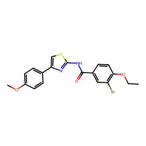 3-bromo-4-ethoxy-N-[4-(4-methoxyphenyl)-1,3-thiazol-2-yl]benzamide structure