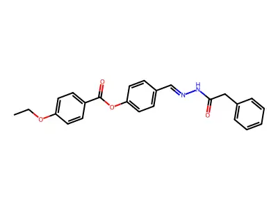 [4-[[(2-Phenylacetyl)hydrazinylidene]methyl]phenyl] 4-ethoxybenzoate structure