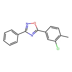 5-(3-Chloro-4-methylphenyl)-3-phenyl-1,2,4-oxadiazole structure