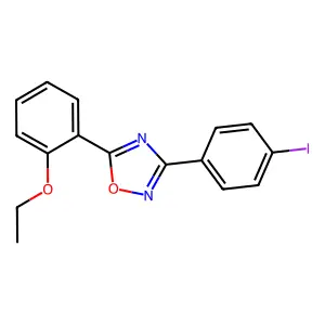 5-(2-Ethoxyphenyl)-3-(4-iodophenyl)-1,2,4-oxadiazole structure