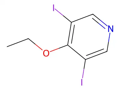 4-Ethoxy-3,5-diiodopyridine structure