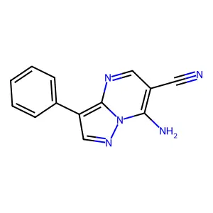 7-Amino-3-phenylpyrazolo[1,5-a]pyrimidine-6-carbonitrile structure