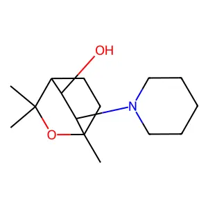 1,3,3-Trimethyl-6-(piperidin-1-YL)-2-oxabicyclo[2.2.2]octan-5-OL structure