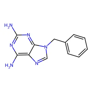 2,6-Diamino-9-benzylpurine structure