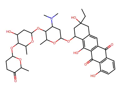 10-Decarbomethoxyaclacinomycin A structure