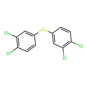 Benzene, 1,1'-thiobis(3,4-dichloro- structure
