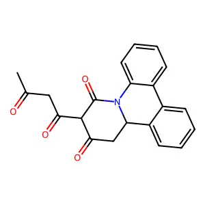 7-(1,3-Dioxobutyl)-9,9a-dihydro-6H-pyrido(1,2-f)phenanthridine-6,8(7H)-dione structure