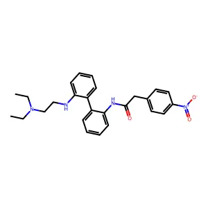 Acetanilide, 2'-(o-((2-(diethylamino)ethyl)amino)phenyl)-2-(p-nitrophenyl)- structure