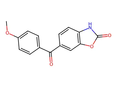 2(3H)-Benzoxazolone, 6-(4-methoxybenzoyl)- structure