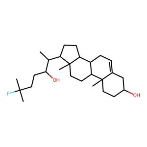 22-Hydroxy-25-fluorocholesterol structure