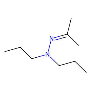 Acetone di-n-propylhydrazone structure