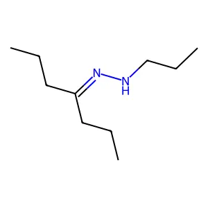 Di-n-propyl ketone n-propylhydrazone structure