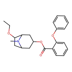 6-Ethoxytropine-o-phenoxybenzoate structure