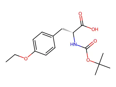 N-(Tert-butoxycarbonyl)-O-ethyltyrosine structure