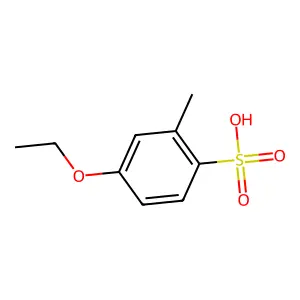 Benzenesulfonic acid, 4-ethoxy-2-methyl-(9CI) structure