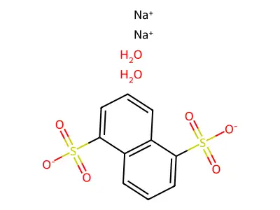 1,5-Naphthalenedisulfonic acid disodium dihydrate structure