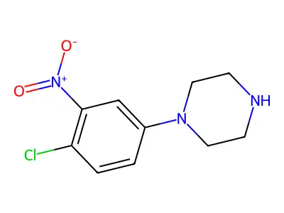 1-(4-Chloro-3-nitrophenyl)piperazine structure