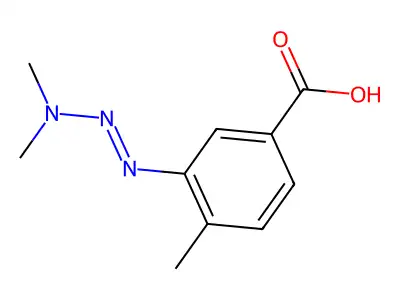 3-(3,3-Dimethyltriazeno)-p-toluic acid structure