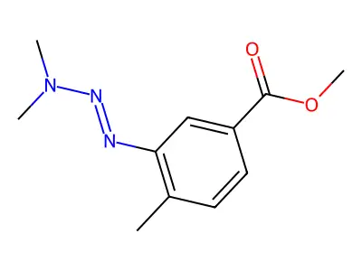 p-Toluic acid, 3-(3,3-dimethyltriazeno)-, methyl ester structure
