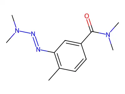 N,N-Dimethyl-3-(3,3-dimethyltriazeno)-p-toluamide structure