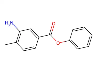 Phenyl 3-amino-4-methylbenzoate structure