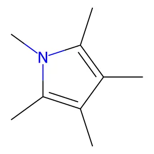 1,2,3,4,5-pentamethyl-1H-pyrrole structure