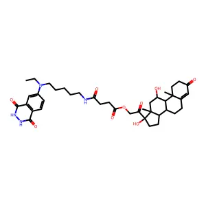 Cortisol-aminopentylethylisoluminol conjugate structure