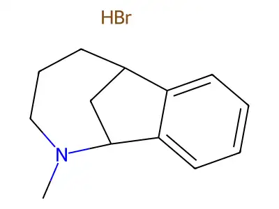 1,6-Methano-2-benzazocine, 1,2,3,4,5,6-hexahydro-2-methyl-, hydrobromide structure