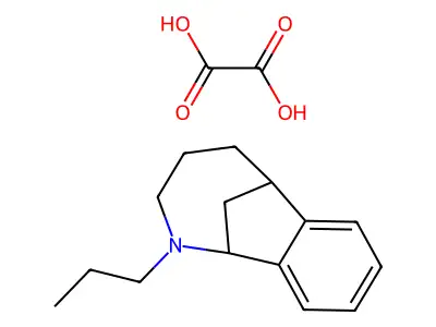 1,6-Methano-2-benzazocine, 1,2,3,4,5,6-hexahydro-2-propyl-, oxalate structure