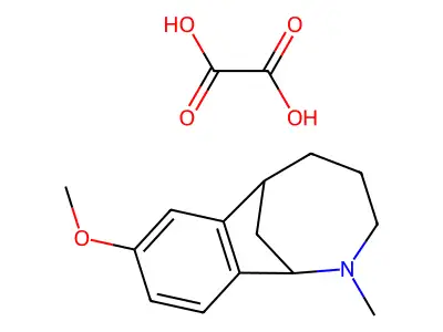 8-Methoxy-2-methyl-1,2,3,4,5,6-hexahydro-1,6-methano-2-benzazocine oxalate structure