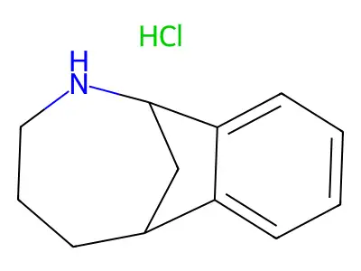 1,2,3,4,5,6-Hexahydro-1,6-methano-2-benzazocine--hydrogen chloride (1/1) structure