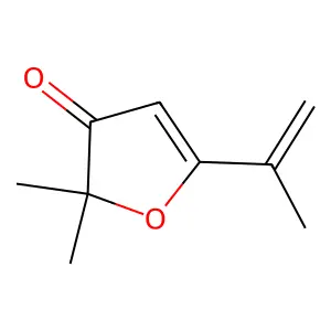 2,2-Dimethyl-5-(prop-1-en-2-yl)furan-3(2H)-one structure