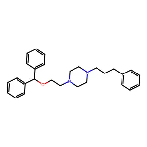 1-[2-(二苯甲氧基)乙基]-4-(3-苯丙基)哌嗪 structure