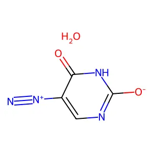 5-Diazouracil monohydrate structure