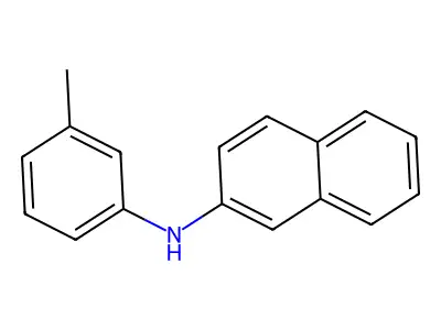 N-(3-methylphenyl)naphthalen-2-amine structure