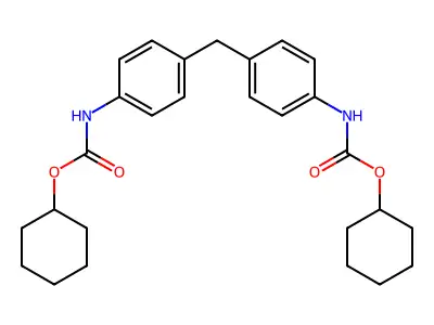 4,4'-Methylenebis(cyclohexyl N-phenylcarbamate) structure