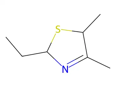 2-Ethyl-4,5-dimethyl-3-thiazoline structure