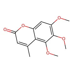5,6,7-Trimethoxy-4-methyl-2H-chromen-2-one structure