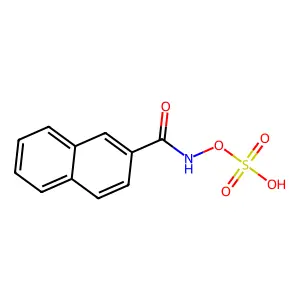 Hydroxylamine-O-sulfonic acid, N-(2-naphthalenylcarbonyl)- structure