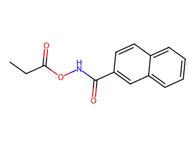N-(2-萘甲酰基)-O-丙酰基羟胺 structure