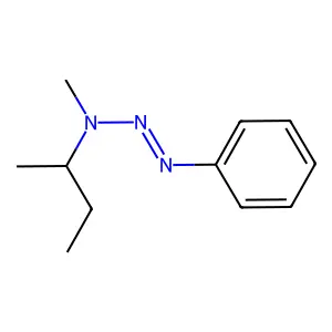 3-Methyl-3-(1-methylpropyl)-1-phenyl-1-triazene structure