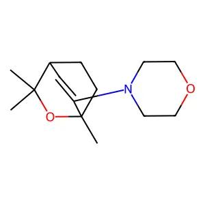 4-(2,2,4-Trimethyl-3-oxabicyclo[2.2.2]oct-5-en-5-yl)morpholine structure