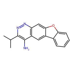 3-Propan-2-yl-[1]benzofuro[3,2-g]cinnolin-4-amine structure